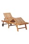 Sun Loungers 2 pcs Solid Teak Wood - 4