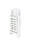 Folding Sun Lounger Plastic White - 6
