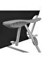 Sun Lounger with Canopy Steel Black - 5