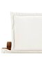 Sun Lounger with Cushion Solid Acacia Wood Cream - 5