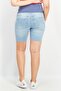Maternity Regular Fit Washed Denim Shorts, Blue - 3