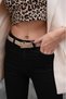 Körülü Gold Buckle Women's Belt Trouser Belt Coat Belt Waist Belt Shirt Belt - 3