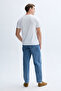 Men's Off-White Printed Crew Neck T-Shirt - 2
