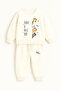 Cute Animals Theme Printed Kids Premium Compact Children's Set with Pockets and Drawstring - 2 Piece Sport Set