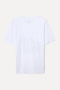 Men's White Comfort Fit Printed Crew Neck T-Shirt - 5