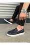 Jy153 Bloom Laceless Tasseled Skin Men's Casual Sports Classic Shoes Cbt - Black - 3