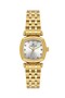 Dk.3.10060-2 Square Dial Stone Design 3 Atm Water Resistant Gold Color Women's Wristwatch