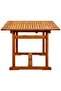 Garden Dining Table (150-200)x100x75 cm Solid Acacia Wood - 6