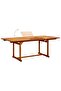 Garden Dining Table (150-200)x100x75 cm Solid Acacia Wood - 2