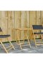 Folding Garden Table 55x55x75 cm Bamboo