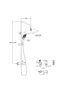 Milano Sina Rain Shower Mixer Set | Matt Black & Rose Gold | Durable Metal | 5 Year Warranty - 3
