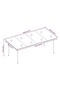 Garden Dining Table Black 200x100x74 cm Steel and Glass - 3