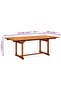Garden Dining Table (150-200)x100x75 cm Solid Acacia Wood - 3