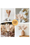 Pampas Grass 126 PCS, 5 Style 17" Natural Dried Flowers, Boho Decor,Floral Decoration - 5