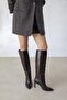 Nadia Women's Wrinkled Leather Boots Brown - 3