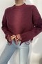 Flowy Detailed Crew Neck Crop Length Knitwear Sweater Aw25Kz0047 - 2