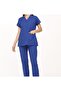 Doctor Uniform Envelope Collar Scrubs Suit Bat Sleeve Nurse Clothing Cotton Fabric - 3
