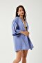 Women's Short Kimono with Back Embroidery and Applique Detail - 5