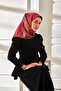 Tivil Silk Scarf Ist 11484 - 26 Pomegranate Flower Striped Pattern - 6