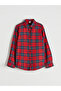 Lcw Kids Red Plaid Long Sleeve Boys' Shirt - 2