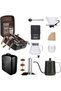 Coffee Maker Set V60 Dripper Grinder Stainless Steel Kettle Timer Filters Cup Travel Bag Gi 9pcs