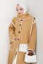 Arlin Scarf-Cashmere Long Coat 1591 - Mink - 4