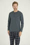 100% Cotton Men's Plus Size Midi Collar Pajama Set Stylish Design