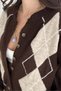 Plaid Detailed Crew Neck Knitwear Cardigan Aw25Hi0036 - 3