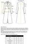 Oversize Snap Closure Fish Scale Pattern Medium Length Coat Somon 3035 - 8