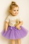 Baby Girl Lined Tutu Skirt with Buckle on the Front and Elastic Waist
