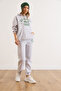 Women's La Gray Printed Ribbed Thick Tracksuit Set Etkm-0000088 - 2