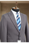 Anthracite Italian Style Slim Fit Men's Blazer Jacket - 3