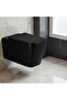 Milano Wall Hung WC | Matt Black | Modern Space-Saving Toilet | 5 Year Warranty - 6