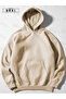 Unisex Beige Oversize Hooded Sweatshirt Hoodie - 4