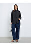 Oversized High-Low Hem Shirt with Tie Detail - 2