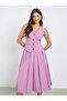Buttoned Sleeveless Blazer Midi Dress