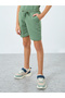 Boys Green Contrast Tipping Ribbed T-Shirt and Shorts Set - 5