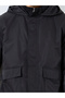 Men Oversized Solid Utility Jackets - 3