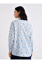 Women Blue Ikat Print Shirt - 4