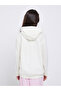 Teens Off White Relaxed Fit Heart Print Hoodie - 4