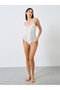 بدلة جسم Apex Strap Lace Mesh Panel