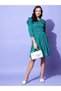 Polka Dot Print Ruched Detail Knee Length Dress - 3