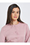 Solid Round Neck Buttoned Blouse - 3