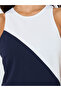 Color Block Sleeveless A-Line Midi Dress - 4