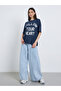 Slogan Print Oversized T-Shirt - 2