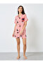 Cat Striped Print Cotton Shirt and Shorts Set