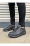 Jy151 Boost Lace-Up Skin Men's Casual Sneaker Shoes Cst - Black