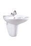 Milano Wall Hung Wash Basin | Elegant White Ceramic Sink | Space-Saving Design | 5-Year Warranty - 2