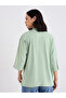 Green Oversized T-Shirt with Badge Detail - 4
