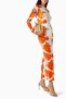Selene Tulip Dress, Tulip Pattern, Special Design with Open Back - 2